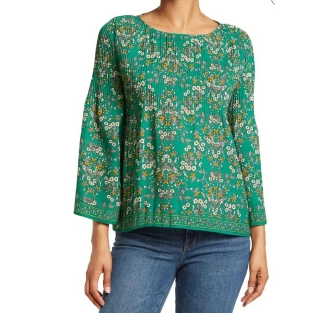 Floral Green Women's Top